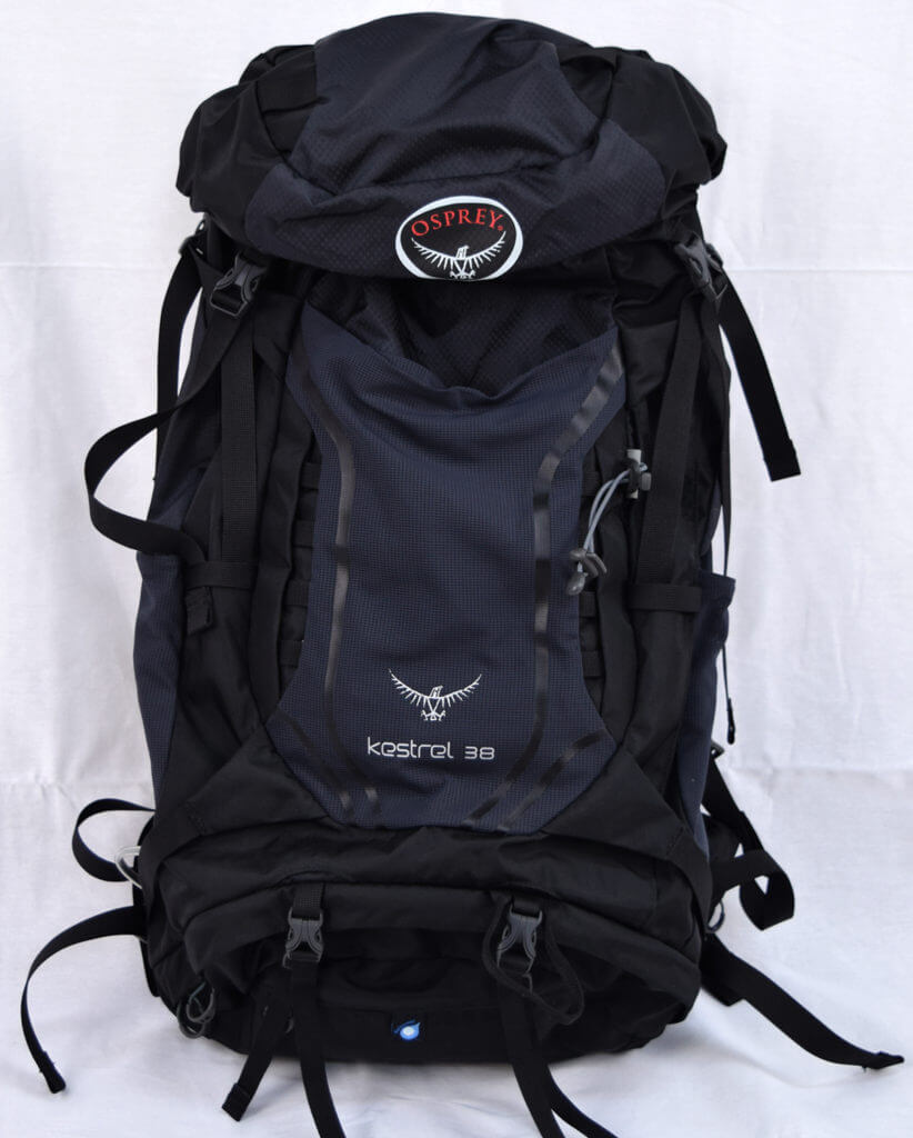 OSPREY ケストレル38 kestrel 38 アッシュグレー レインカバー付き