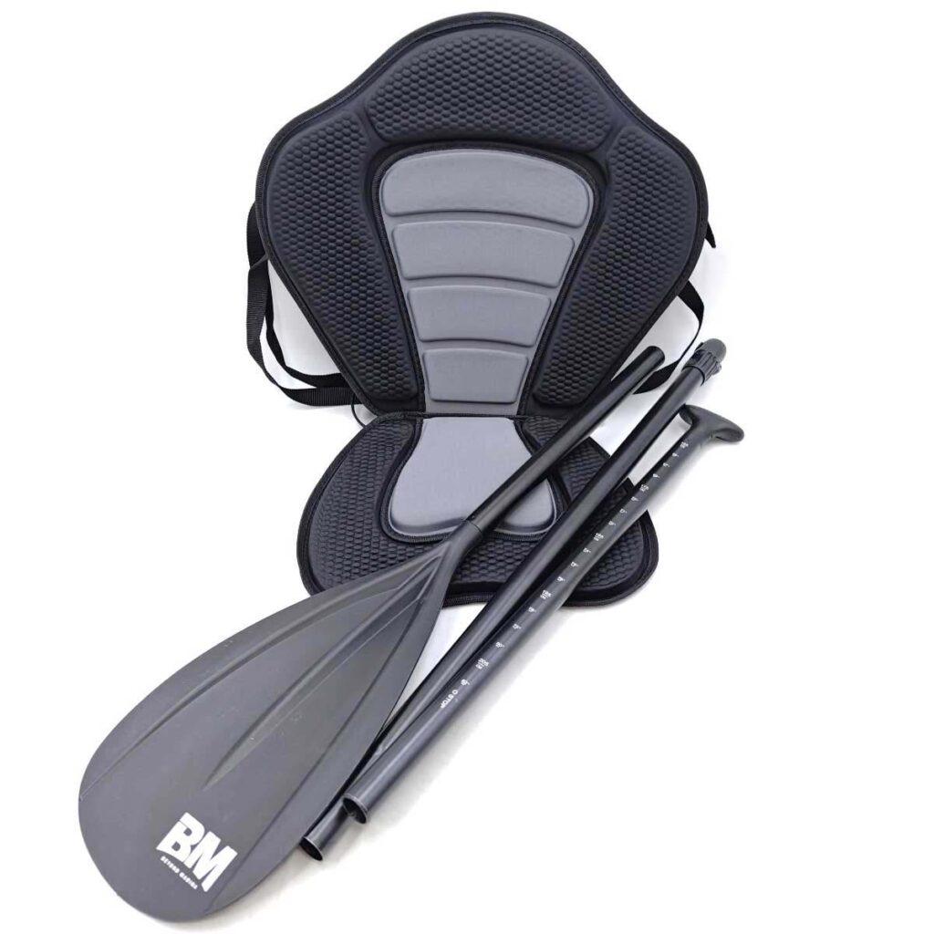 BEYOND MARINA BM SUP スタンドアップパドル 3ピース 160～205cm ブレード幅19.7cm ブラック サップ シート付き